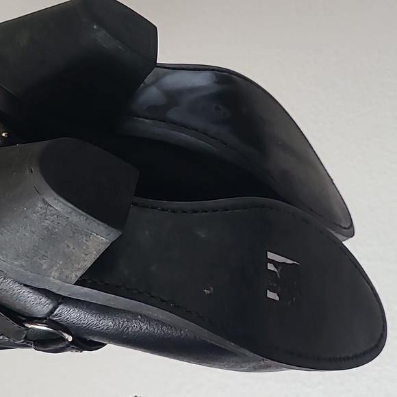 Shyanne black leather slouch cowboy boots size 9.5 - Picture 10 of 12